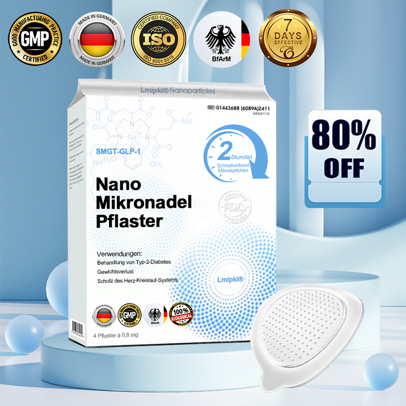 DE Offizieller Laden: Lmipki® 𝐍𝐈𝐃𝐃𝐊-𝐓𝐢𝐫𝐳𝐞𝐩𝐚𝐭𝐢𝐝𝐞 𝐍𝐚𝐧𝐨 Mikronadeln Pflaster（（Balancieren den Blutzucker, schmerzfrei, ohne Nebenwirkungen. Geeignet für Adipositas und Diabetes.）🔄