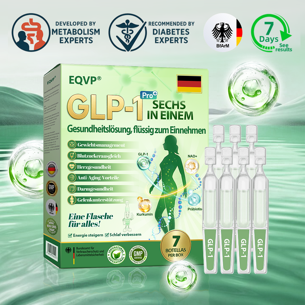 Offizieller Laden ✅| 𝗘𝗤𝗩𝗣® 𝐺𝐿𝑃-𝟏 SECHS IN EINEM Gesundheitslösung, flüssig zum Einnehmen ✅ Für Fettleibigkeit, Herz-Kreislauf-Gesundheit, Diabetes, Schlafapnoe, Darmgesundheit, Gelenkprobleme und mehr👨‍⚕️