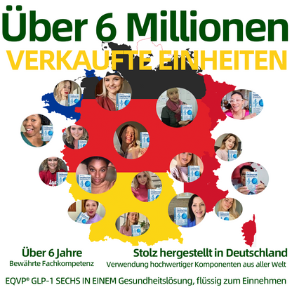 Offizieller Laden ✅| 𝗘𝗤𝗩𝗣® 𝐺𝐿𝑃-𝟏 SECHS IN EINEM Gesundheitslösung, flüssig zum Einnehmen ✅ Für Fettleibigkeit, Herz-Kreislauf-Gesundheit, Diabetes, Schlafapnoe, Darmgesundheit, Gelenkprobleme und mehr👨‍⚕️