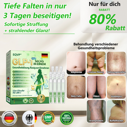 Offizieller Laden ✅| 𝗘𝗤𝗩𝗣® 𝐺𝐿𝑃-𝟏 SECHS IN EINEM Gesundheitslösung, flüssig zum Einnehmen ✅ Für Fettleibigkeit, Herz-Kreislauf-Gesundheit, Diabetes, Schlafapnoe, Darmgesundheit, Gelenkprobleme und mehr👨‍⚕️